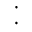 TWO DOT PUNCTUATION