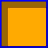 A round-cornered box with a light gray shadow the
       inverse shape of the box but 20px narrower and shorter filling 20px in
       from the top and left edges (just inside the border).
