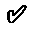 WHITE HEAVY CHECK MARK