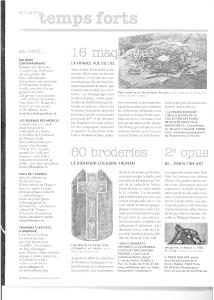 Quatre articles de taille différente sur une grille